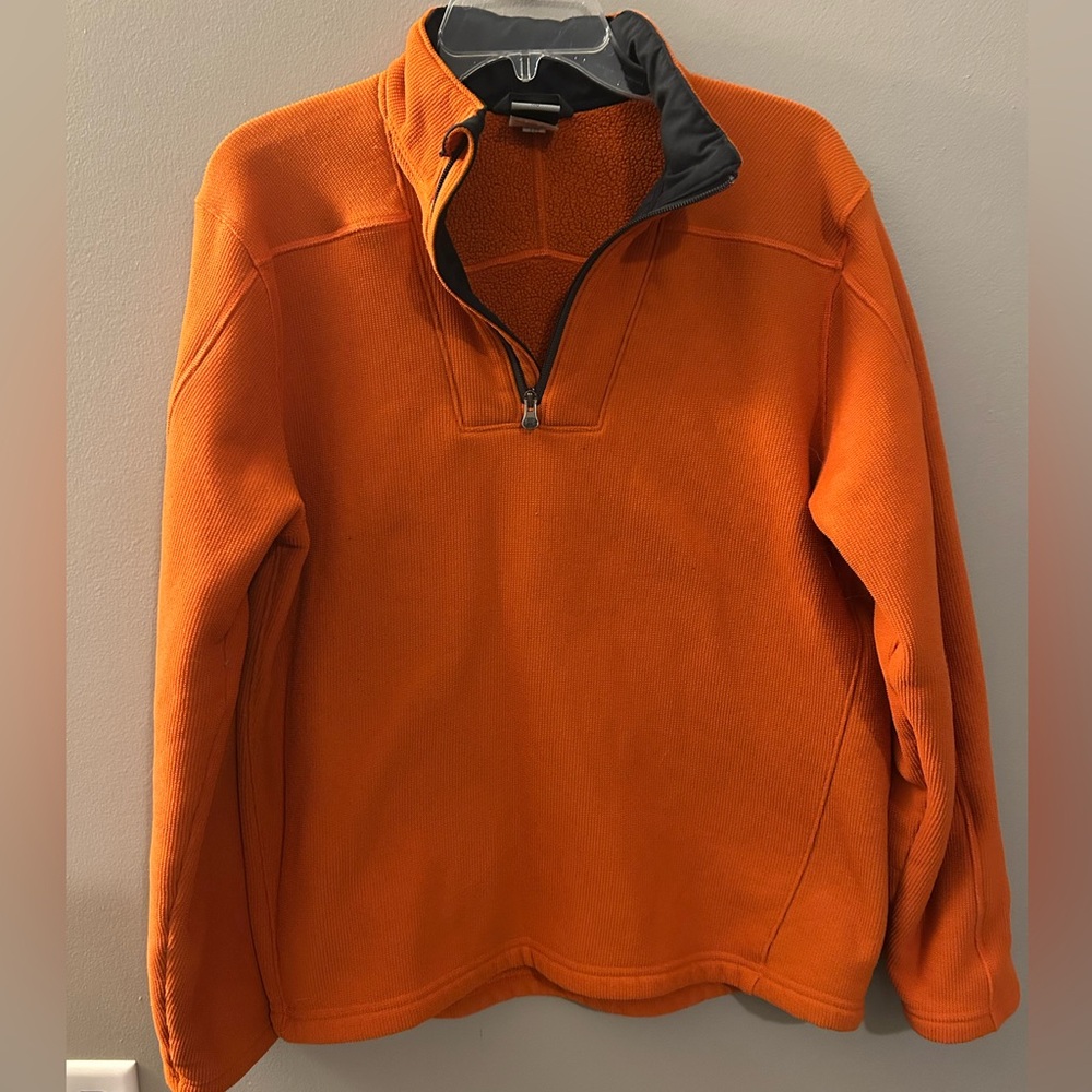 Under Armour Orange Quarter-Zip Pullover / Mens Medium
